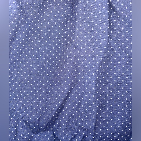 Navy polka dot men’s dress shirt - Picture 2 of 3
